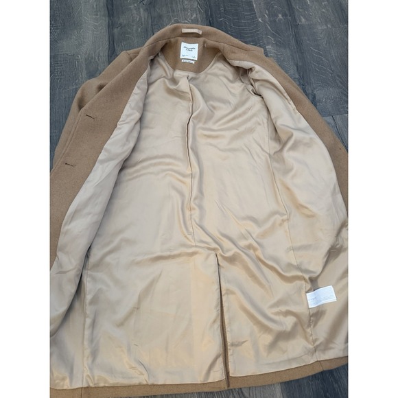 Abercrombie & Fitch - The A&F Dad Coat in Camel, Size Small, Pea Coat - Picture 3 of 3